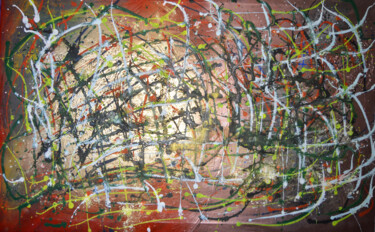 Peinture intitulée "Improvisation No.142" par Andrei Autumn, Œuvre d'art originale, Acrylique