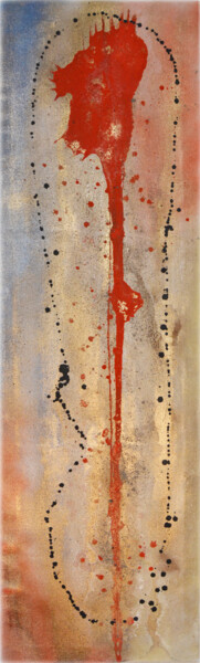 Peinture intitulée "Red Dragon" par Andrei Autumn, Œuvre d'art originale, Acrylique