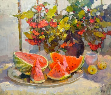 Painting titled "Summer Aroma" by Andrei Belaichuk, Original Artwork, Oil