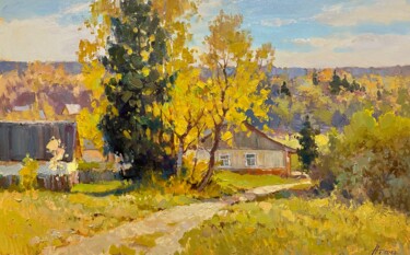 Painting titled "Summer Morning" by Andrei Belaichuk, Original Artwork, Oil