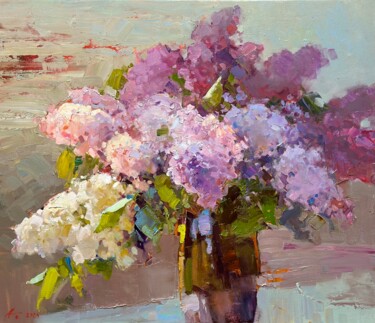 Malerei mit dem Titel "Lilac2" von Andrei Belaichuk, Original-Kunstwerk, Öl
