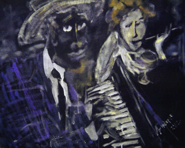 Картина под названием "Jazz" - Андрей Бондарев, Подлинное произведение искусства, Масло