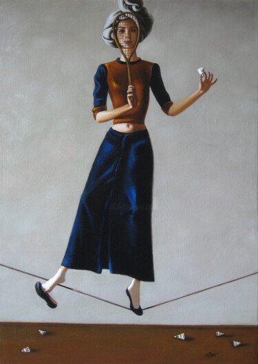 Peinture intitulée "Balance" par Andrei Buryak, Œuvre d'art originale, Huile