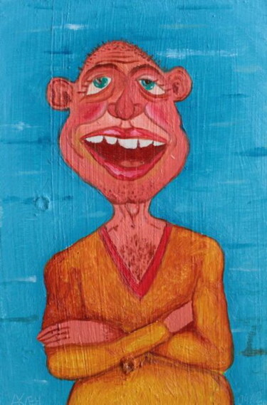 Malarstwo zatytułowany „Funny dude” autorstwa Andrei Klenov, Oryginalna praca, Olej