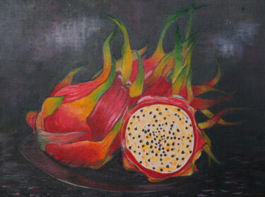 Painting titled "pitaya" by Andrei Klenov, Original Artwork, Oil
