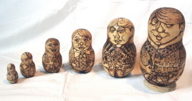 Artcraft titled "Matryoshka 3" by Andrei Klenov, Original Artwork, Home Décor