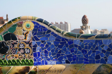 Fotografia zatytułowany „Gaudí bench 1” autorstwa Andrei Klenov, Oryginalna praca