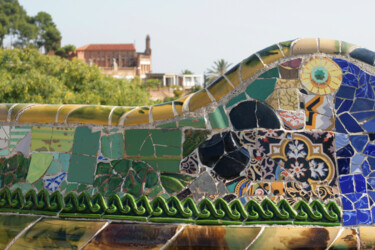 Fotografia zatytułowany „Gaudi bench 2” autorstwa Andrei Klenov, Oryginalna praca