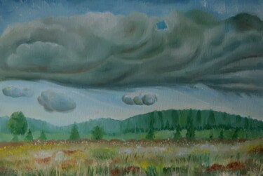 Malerei mit dem Titel "Clouds" von Andrei Klenov, Original-Kunstwerk, Öl