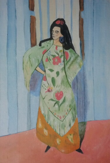 Painting titled "Spanish woman (Mani…" by Andrei Klenov, Original Artwork, Oil