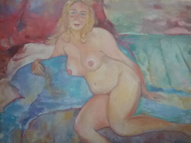Painting titled "Inga" by Andrei Klenov, Original Artwork, Oil