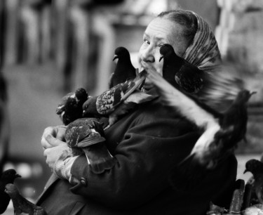 Fotografía titulada "Любовь и голуби" por Andrey Petrosyan, Obra de arte original, Fotografía digital