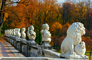Photographie intitulée "Осенний парк-2" par Andrey Petrosyan, Œuvre d'art originale, Photographie numérique