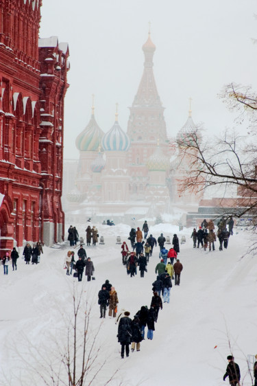 Fotografia intitolato "Снегопад" da Andrey Petrosyan, Opera d'arte originale, Fotografia digitale