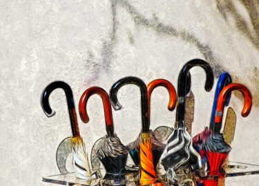 Фотография под названием "Зонтики" - Andrey Petrosyan, Подлинное произведение искусства, Манипулированная фотография