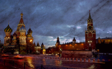 Fotografie mit dem Titel "Москва-ква-ква-2" von Andrey Petrosyan, Original-Kunstwerk, Manipulierte Fotografie