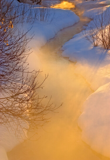 摄影 标题为“Зимняя река” 由Andrey Petrosyan, 原创艺术品, 数码摄影