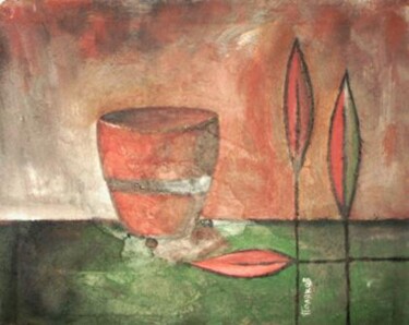 Peinture intitulée "Пустая чаша" par Andrei Poliakov, Œuvre d'art originale