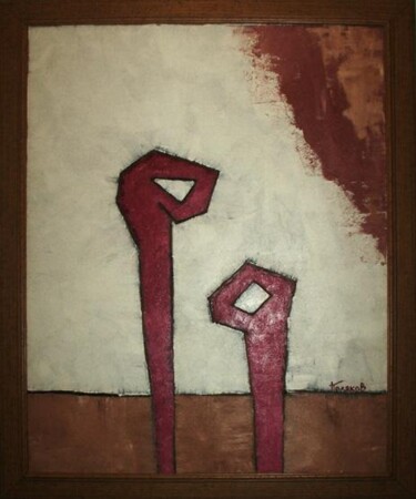 Peinture intitulée "Два ключа сна" par Andrei Poliakov, Œuvre d'art originale