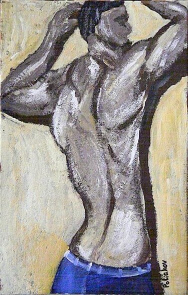 Painting titled "Guy. Torso 2" by Andrei Poliakov, Original Artwork, Oil