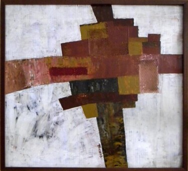 Painting titled "Cross/ Variation" by Andrei Poliakov, Original Artwork, Oil