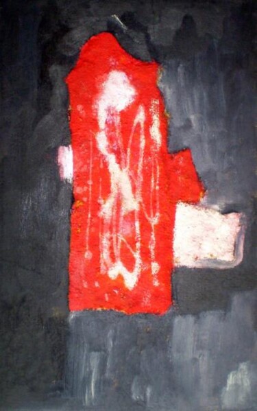 Peinture intitulée "Experiment #1. Red…" par Andrei Poliakov, Œuvre d'art originale, Huile