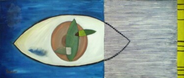 Painting titled "Eye" by Andrei Poliakov, Original Artwork, Oil