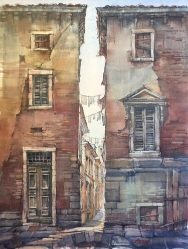 Painting titled "Largo. From the cyc…" by Andrei Svistunov, Original Artwork, Watercolor