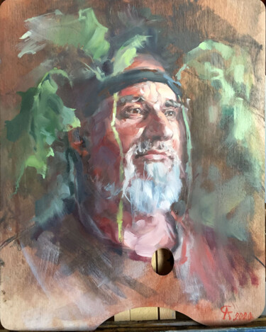 Peinture intitulée "Portrait of the man…" par Andrei Svistunov, Œuvre d'art originale, Huile