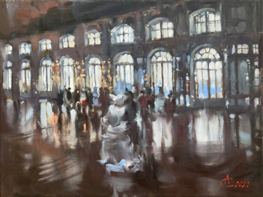 Painting titled "Tsarskoe Selo. Grea…" by Andrei Svistunov, Original Artwork, Oil