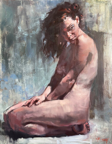 Pintura titulada "Nude model №3" por Andrei Svistunov, Obra de arte original, Oleo