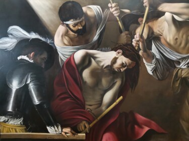 Pintura intitulada "After Caravaggio. T…" por Andrei Tsoukanov, Obras de arte originais, Óleo