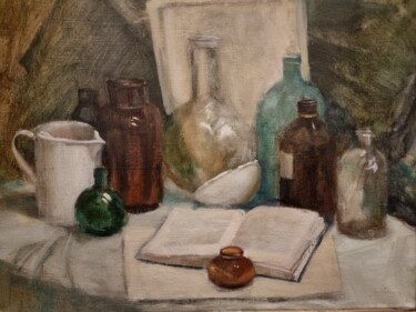 Painting titled "Still life. Etud." by Andrei Tsoukanov, Original Artwork, Oil