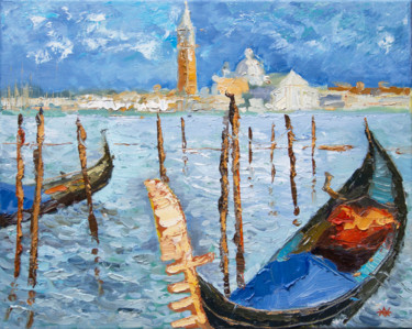 Summer in Venice Peinture intitulée "Summer in Venice" par Andrei Voica, Œuvre d'art originale, Huile