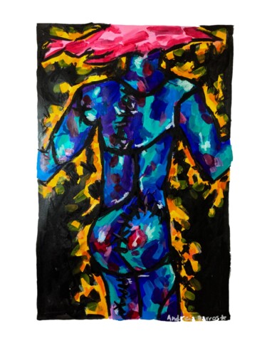 Malerei mit dem Titel "PIECES" von Andreia Barros, Original-Kunstwerk, Acryl