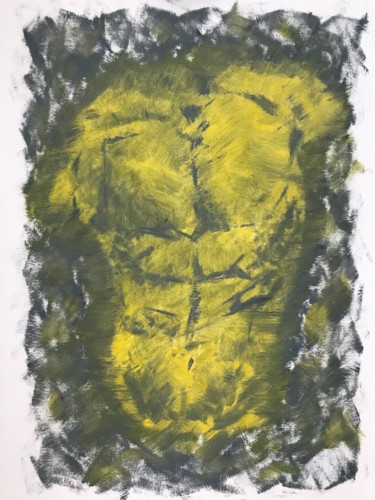 Malerei mit dem Titel "Yellow Antiquity" von Andrei Makarov, Original-Kunstwerk, Öl