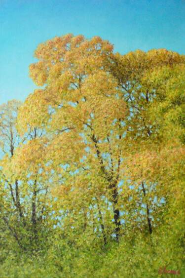 Картина под названием "Сентябрь" - Андрей Абрамов (Андрей Люмес), Подлинное произведение искусства, Масло