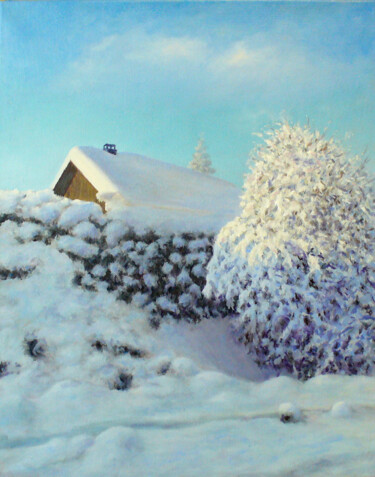 Картина под названием "Баня" - Андрей Абрамов (Андрей Люмес), Подлинное произведение искусства, Масло