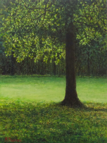 Картина под названием "В тени" - Андрей Абрамов (Андрей Люмес), Подлинное произведение искусства, Масло