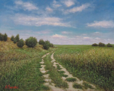 Картина под названием "Неба синева" - Андрей Абрамов (Андрей Люмес), Подлинное произведение искусства, Масло