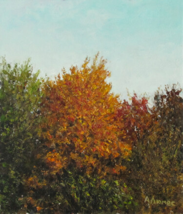 Pintura intitulada "Осеннее" por Andrei Abramov (Andrei Liumes), Obras de arte originais, Óleo