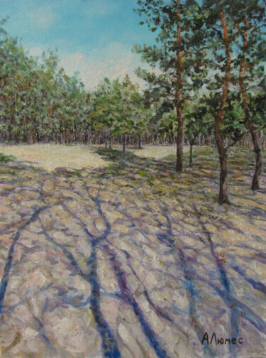 Картина под названием ""В тени сосновых ве…" - Андрей Абрамов (Андрей Люмес), Подлинное произведение искусства, Масло