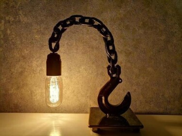 Художественная композиция под названием "Лофт светильник в и…" - Андрей Агафонов, Подлинное произведение искусства, Светильн…