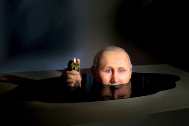 "STOP mr.Putin!" başlıklı Heykel Андрей Дорохов tarafından, Orijinal sanat, Rezine