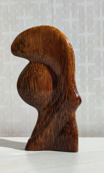Sculpture titled "Luna" by Andrei Latyshev, Original Artwork, Wood