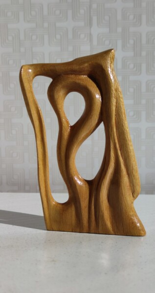 Sculpture intitulée "Swan" par Andrei Latyshev, Œuvre d'art originale, Bois
