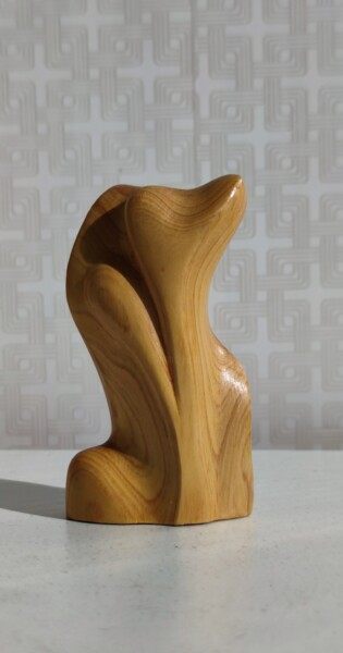 Sculpture intitulée "Astonishment" par Andrei Latyshev, Œuvre d'art originale, Bois