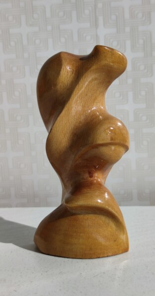 Скульптура под названием "Bust" - Андрей Латышев, Подлинное произведение искусства, Дерево