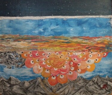 Pintura titulada "Наблюдатели" por Andrej Mihin, Obra de arte original, Acrílico