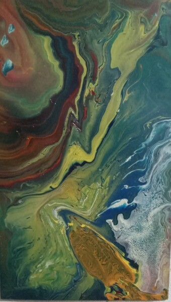 Картина под названием "Тёмные воды" - Андрей Михин, Подлинное произведение искусства, лак